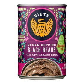 Siete - Beans Black Refried - Case Of 12-16 Oz - Default
