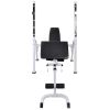 Workout Bench with Weight Rack, Barbell and Dumbbell Set 264.6 lb - Black