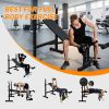 Olympic Weight Bench, Bench Press Set with Squat Rack and Bench for Home Gym Full-Body Workout - as Pic