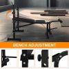 Olympic Weight Bench, Bench Press Set with Squat Rack and Bench for Home Gym Full-Body Workout - as Pic